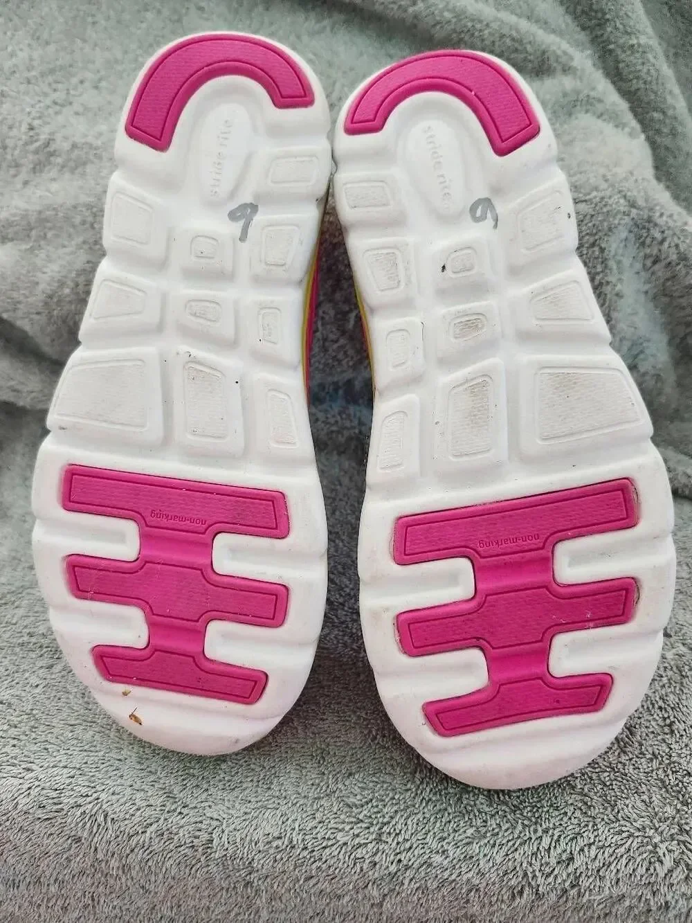 Phibian bright pink Stride Rite Made2Play water shoes feature lime green accents